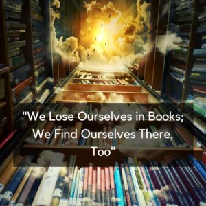 We Lose Ourselves in Books; We Find Ourselves There, Too